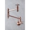 Kingston Brass KS310AXAC Restoration Wall Mount Pot Filler Kitchen Faucet, Copper KS310AXAC - alternate 3